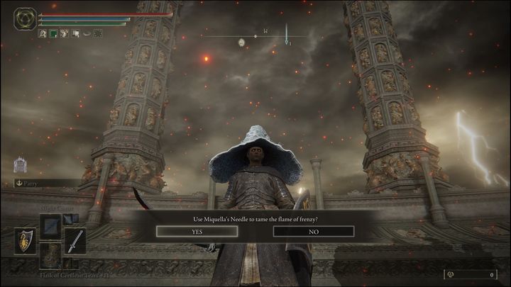 The needle will come in handy when attempting to remove the curse (Dragonlord Placidusax boss fight) - Elden Ring: Millicent and Gowry questline - walkthrough - Quests - Elden Ring Guide