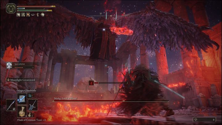 In the second phase, Mohg will gain speed, and he will rise into the air using wings - Elden Ring: Mohg, Lord of Blood - boss, how to beat? - Siofra River - Elden Ring Guide