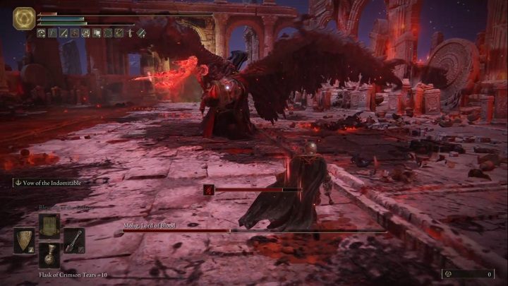 Also, watch out for the enemy's charge - it's quite easy to avoid it by dodging to the side - Elden Ring: Mohg, Lord of Blood - boss, how to beat? - Siofra River - Elden Ring Guide