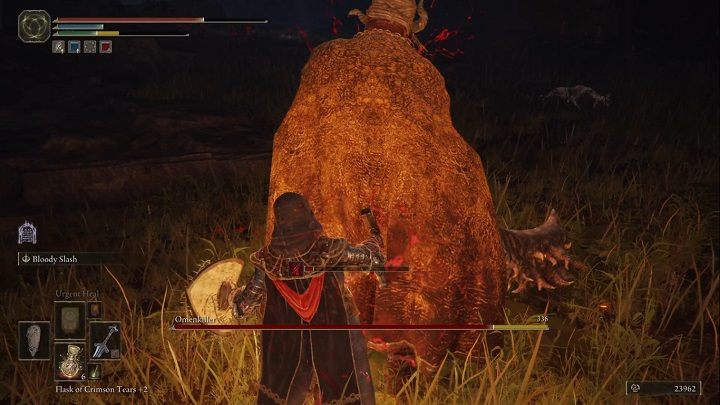 The mentioned jump attacks are easily avoided by dodging or moving backwards - Elden Ring: Omenkiller - boss, how to beat? - Liurnia of the Lakes - Elden Ring Guide