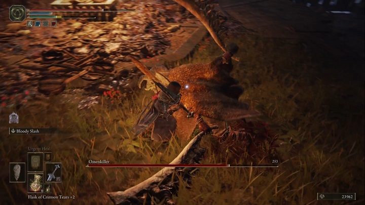 If you have a great weapon that places bleed or frostbite statuses, the fight should be easy - Elden Ring: Omenkiller - boss, how to beat? - Liurnia of the Lakes - Elden Ring Guide