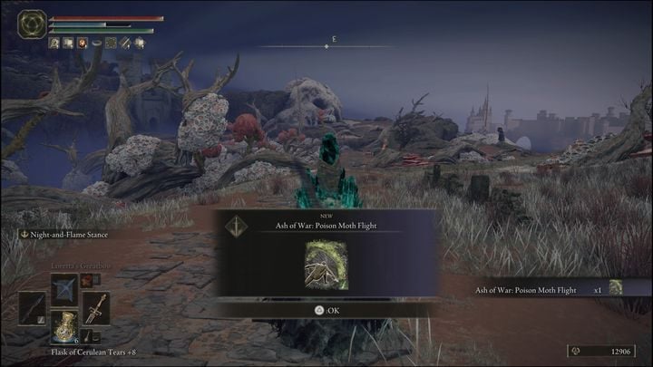 The first poison-based Ash of War is awarded for defeating Night's Cavalry - Elden Ring: Ashes of War and Spirit Ashes (Caelid) list of all - Caelid - Elden Ring Guide