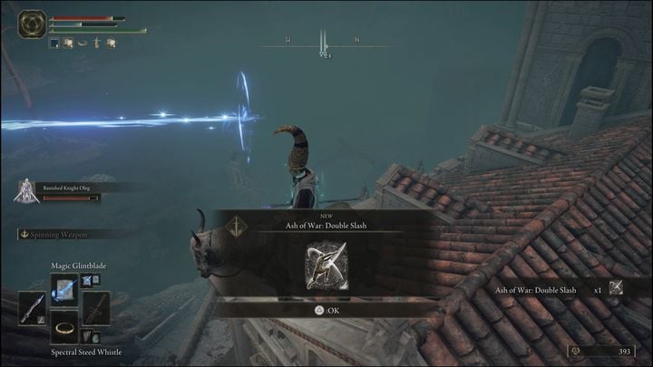 The Double Slash is collected by reaching the building roof and killing a scarab found there - Elden Ring: Ashes of War and Spirit Ashes (Caelid) list of all - Caelid - Elden Ring Guide