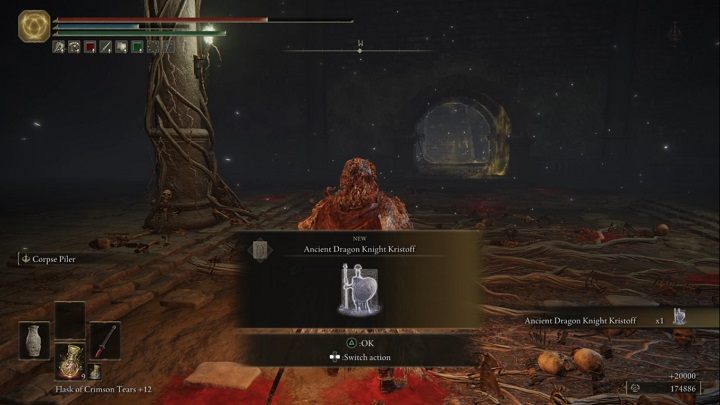 For defeating the Ancient Hero of Zamor in the Altus Plateau, you will receive Runes (24,000) and Ancient Dragon Knight Kristoff Spirit Ashes - Elden Ring: Ancient Hero of Zamor - boss, how to beat? - Weeping Peninsula - Elden Ring Guide