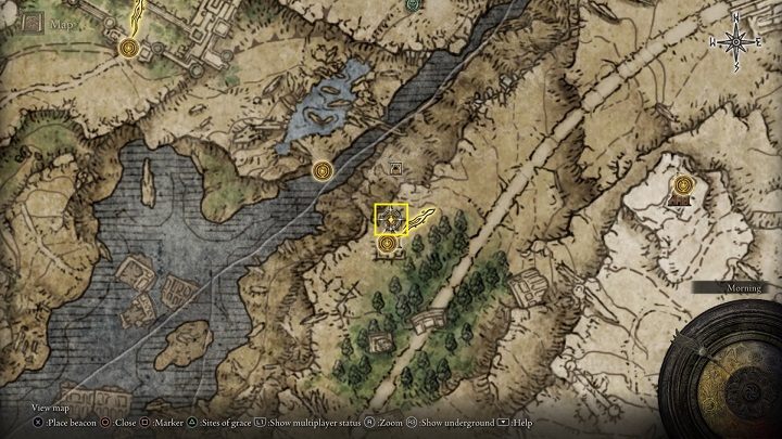 Bellum Church is located in the Liurnia of the Lakes region, more precisely on the Bellum Highway leading to the Grand Lift of Dectus - Elden Ring: Sacred Tears - where to find? - FAQ - Elden Ring Guide