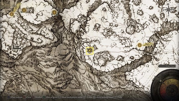 Church of Repose is located in the southeastern part of the Mountaintops of the Giants, or more strictly at the Flame Peak - Elden Ring: Sacred Tears - where to find? - FAQ - Elden Ring Guide