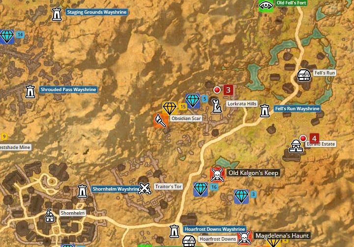 Map of Rivenspire. - Psijic Order missions in The Elder Scrolls Online Summerset - Psijic Order - The Elder Scrolls Online Game Guide