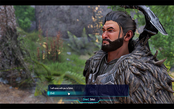 You can travel with Duras to Goliet or plan your next steps on your own. - Survive - Walkthrough of Chapter 1: The Hunt Begins - Chapter 1: The Hunt Begins - Elex Game Guide