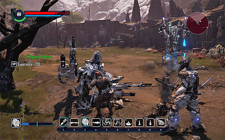 You have to destroy 9 Fighting Colossus mechs - Ulbrichts Big Offensive - Walkthrough of Chapter 1: The Hunt Begins - Chapter 1: The Hunt Begins - Elex Game Guide