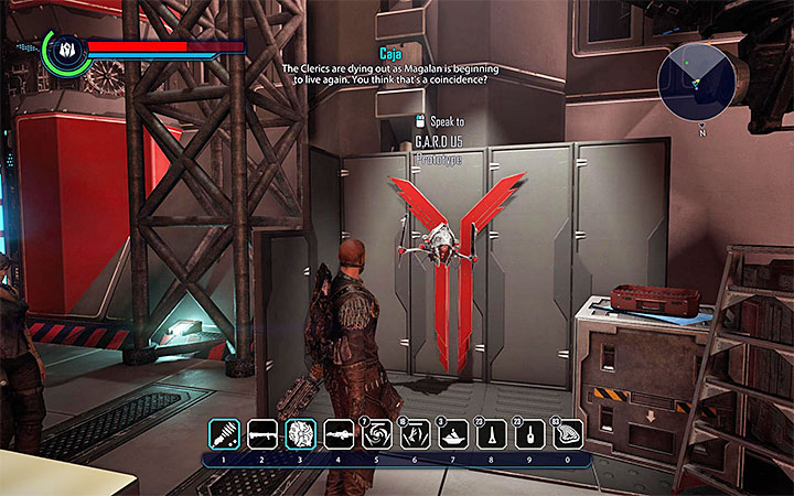 The prototype drone is in a factory in located in the Clerics base - Minor quests in The Fort - Tavar - Elex Game Guide