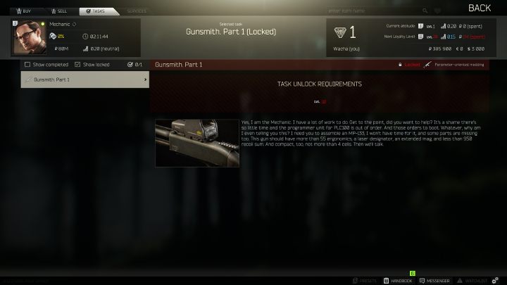 Traders can give you various quests and tasks that have to be completed. - Starting tips for Escape from Tarkov - Basics - Escape from Tarkov Guide