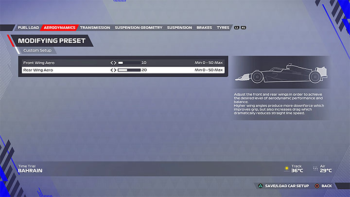 1 - F1 22: Bahrain - recommended setup - Configurations - F1 22 Guide