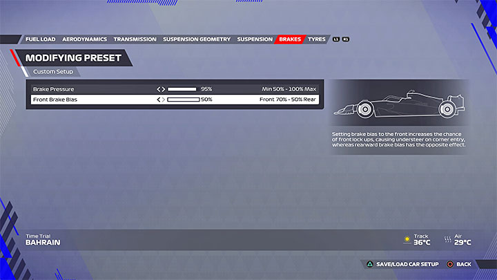 5 - F1 22: Bahrain - recommended setup - Configurations - F1 22 Guide