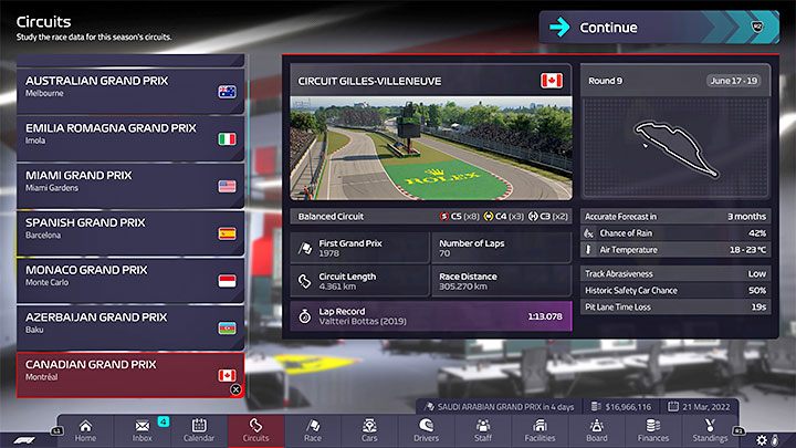 Typ: ausgewogene Strecke – F1 Manager 2022: Strecken – Einzelheiten, Setup – Rennwochenende – F1 Manager 2022 Guide