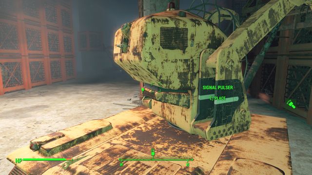 Place the signal pulser on the cart in the middle of the warehouse - Liberty Reprimed - Major Quests for Brotherhood of Steel faction - Fallout 4 Game Guide & Walkthrough