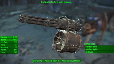 Type: Minigun - Guns - heavy - Unique weapons - Fallout 4 Game Guide & Walkthrough