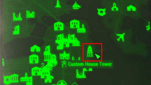 Custom House Tower - Power Armors'un Konumları - Power Armor - Fallout 4 Oyun Rehberi ve İzlenecek Yol