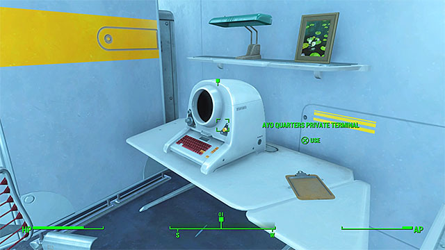 Terminal in Justin Ayos quarter - Plugging a Leak - Minor quests for Institute faction - Fallout 4 Game Guide & Walkthrough