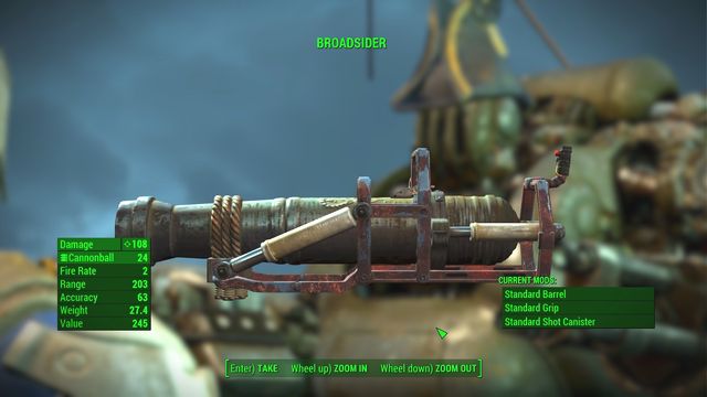 After you defeat all of the scavengers, climb up to the deck and talk to Ironsides - Last Voyage of the USS Constitution (USS Constitution) - Side quests in other locations - Fallout 4 Game Guide & Walkthrough