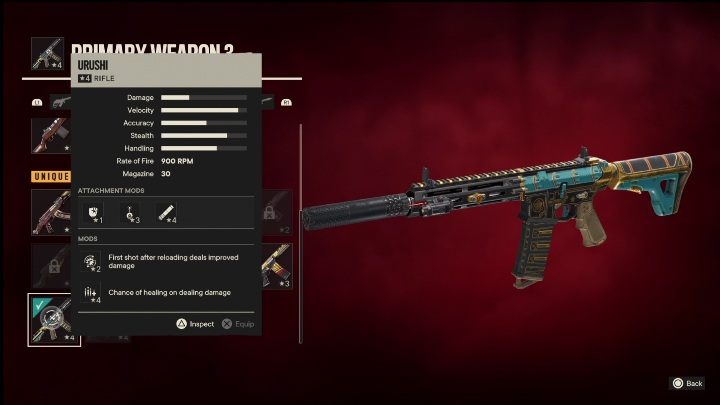 Besonderheiten: Urushi ist ein Gewehr mit den folgenden Modifikationen – Far Cry 6: Beste Waffen – Liste – Grundlagen – Far Cry 6 Guide