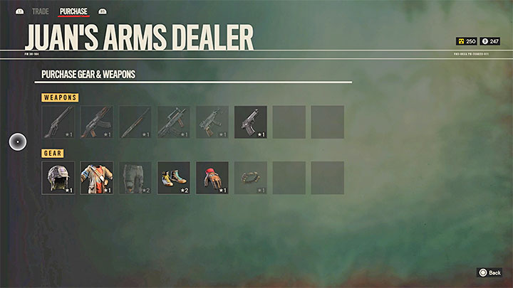 Juan's Arms Dealers are the most common variety of traders in the game world - Far Cry 6: Traders - Basics - Far Cry 6 Guide