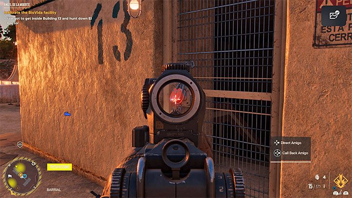 Once you are on the highest roof, locate the locked entrance - Far Cry 6: Angel De La Muerte - walkthrough - Valle De Oro - Far Cry 6 Guide