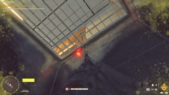 If you have chosen the paths correctly, you will reach the upper grille shown in the picture, and you can use it to get out of the shafts - Far Cry 6: Angel De La Muerte - walkthrough - Valle De Oro - Far Cry 6 Guide