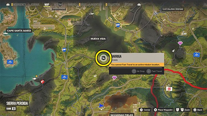Reach the town of Barriga located at the northern end of the Sierra Perdida region - we have marked it on the screenshot - Far Cry 6: The Seeds of Love - walkthrough - El Este - Far Cry 6 Guide