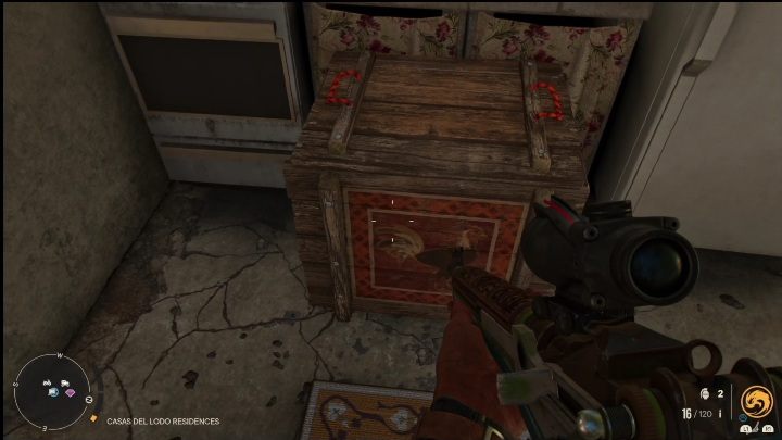 You'll find the rooster box in a small, spray-painted house - Far Cry 6: Roosters - list, locations - Other - Far Cry 6 Guide