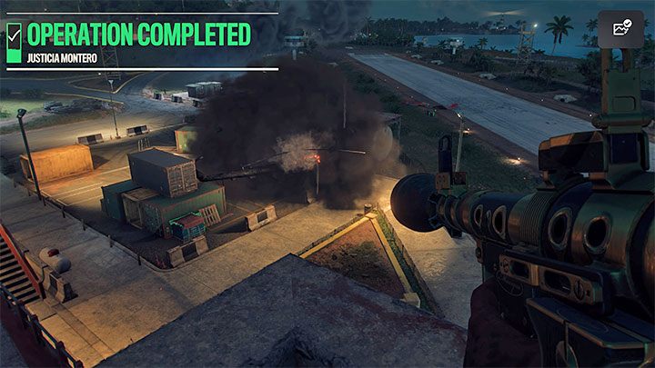You have to fight until you deprive the helicopter of the whole energy bar - Far Cry 6: Justicia Montero - walkthrough - Madrugada - Far Cry 6 Guide
