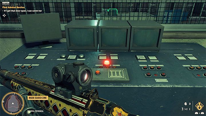 Once you reach the prison, there will be a brief encounter with the Admiral, but you cannot kill her now due to the armored glass - Far Cry 6: Harpoon - walkthrough - El Este - Far Cry 6 Guide