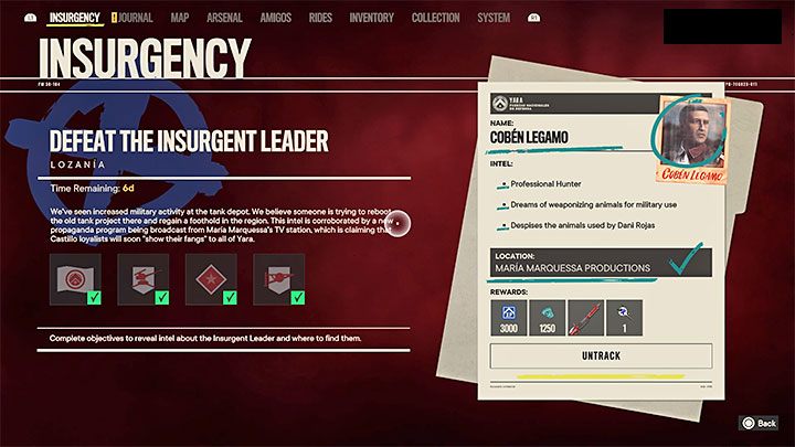 Nachdem Sie die vier oben aufgeführten Schritte abgeschlossen haben, wird die Identität des Anführers des Aufstands freigegeben und Sie erfahren auch, wo er zu finden ist – in einer der FND-Stützpunkte auf der Weltkarte – Far Cry 6: Anführer des Aufstands – Grundlagen – Far Cry 6 Leitfaden