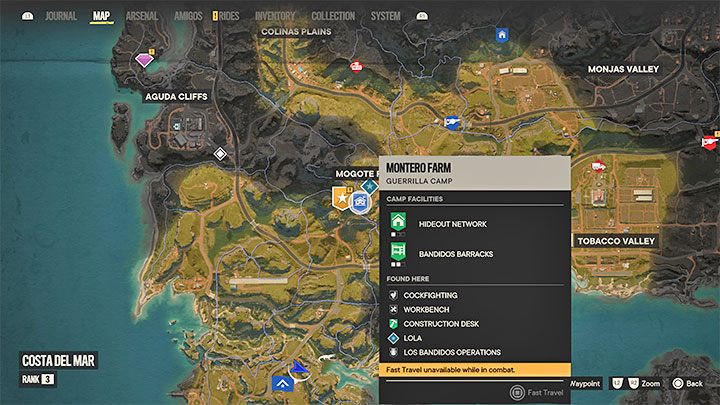 Das Spiel kann Sie vorübergehend daran hindern, Schnellreisen zu aktivieren, wenn – Far Cry 6: Schnellreisen – wie entsperren und verwenden?  - FAQ – Far Cry 6-Leitfaden