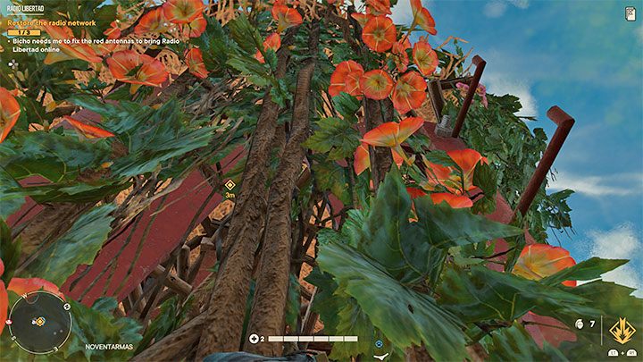 Carefully climb the next higher ledges and vines - Far Cry 6: Re-Education - walkthrough - Valle De Oro - Far Cry 6 Guide