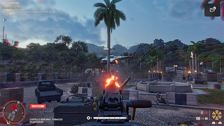 During the final part of the battle, an enemy helicopter may join the fray - Far Cry 6: Meet the Monteros - walkthrough - Operations - Madrugada - Far Cry 6 Guide