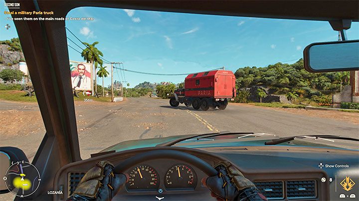 It's more likely, however, that you'll encounter a truck that's moving through the area - Far Cry 6: Second Son - walkthrough - Operations - Madrugada - Far Cry 6 Guide