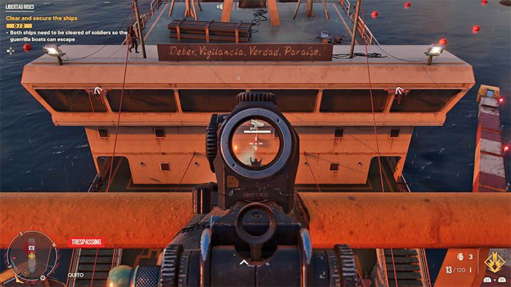 If you prefer stealth takedowns, use silenced weapons and destroy security cameras along the way, which could otherwise alert everyone nearby - Far Cry 6: Libertad Rises - walkthrough - Operations - Prologue - Far Cry 6 Guide