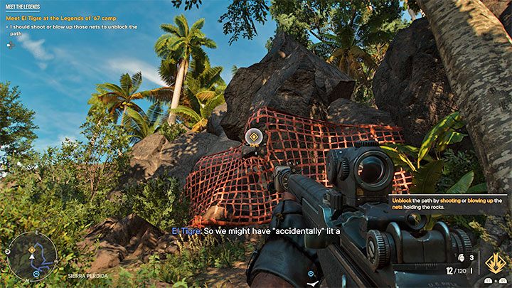 Later, you will encounter obstacles in the form of large rocks several times - an example is shown in the attached picture - Far Cry 6: Meet the Legends - walkthrough - Operations - El Este - Far Cry 6 Guide