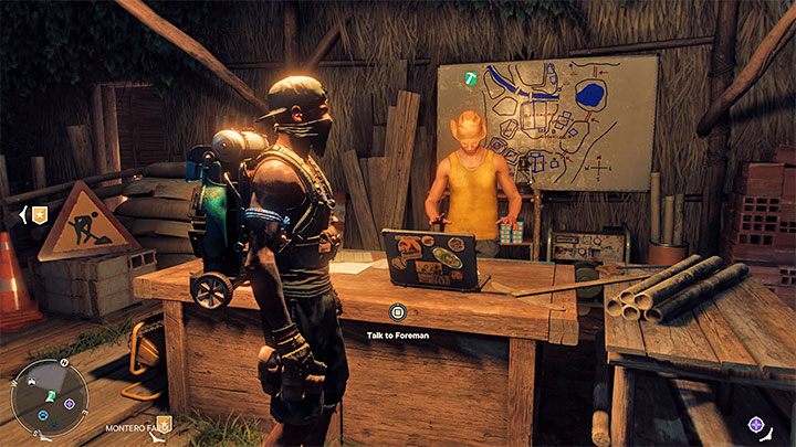 Der Bauschalter, über den Sie mit dem Vorarbeiter sprechen können, ist wichtig genug, um eine eigene Beschreibung zu verdienen – Far Cry 6: Guerilla-Lager und ihre Erweiterung – Grundlagen – Far Cry 6 Guide