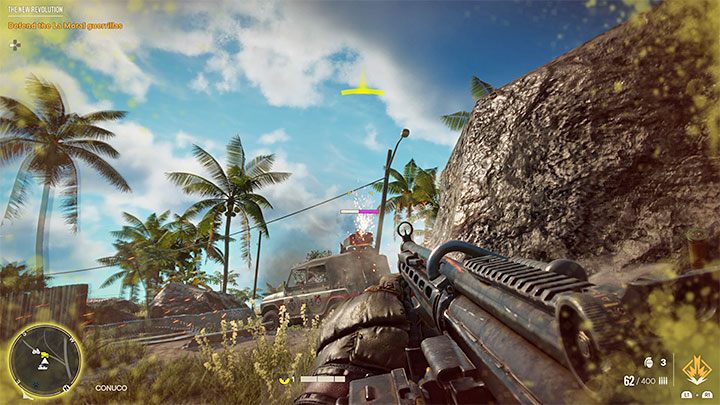 Once you reach shore, the final fights will begin, and again you need to focus on taking down the enemy vehicles quickly - Far Cry 6: The New Revolution - walkthrough - El Este - Far Cry 6 Guide