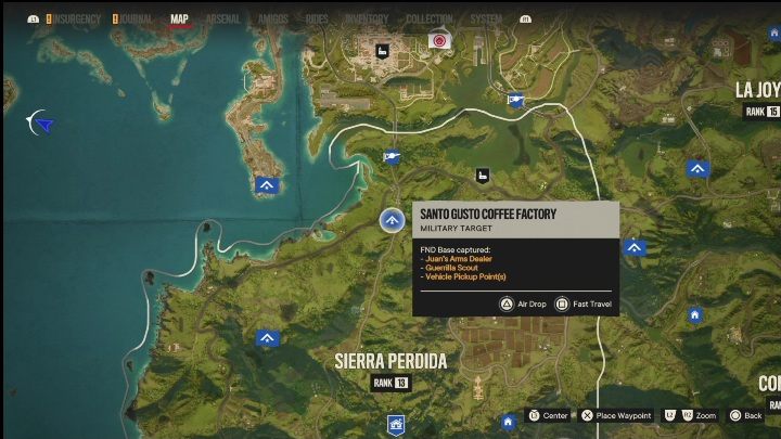 Location: Southern part of Sierra Perdida, near the town of Barriga - Far Cry 6: El Este - FND bases, list of military targets - Fund bases - Far Cry 6 Guide