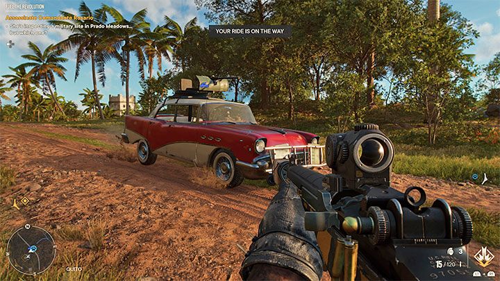 You can't miss this ride, as you get it automatically during the Fuel the Revolution operation, which is a mandatory quest during the long intro to the campaign on the Isla Santuario - Far Cry 6: Car Cry trophy - how to get it? - Trophy Guide - Far Cry 6 Guide