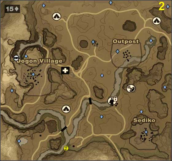2 - Sectors 1-3 - Bowa-Seko - Far Cry 2 - Game Guide and Walkthrough