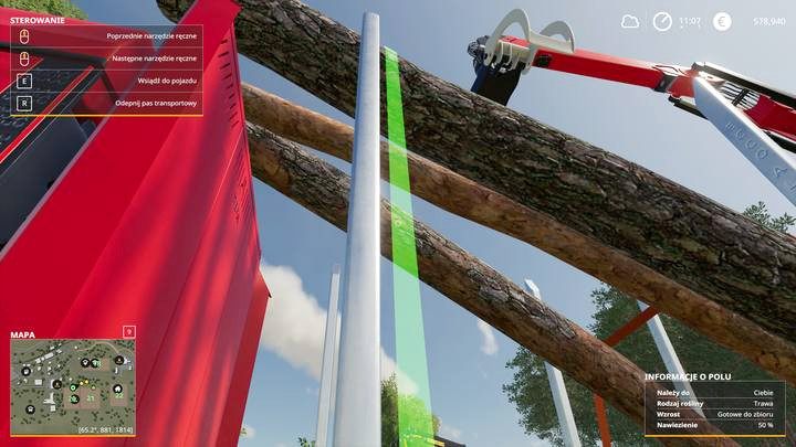 During transport, use belts - Harvesting wood in Farming Simulator 19 - Wood - Farming Simulator 19 Guide and Tips