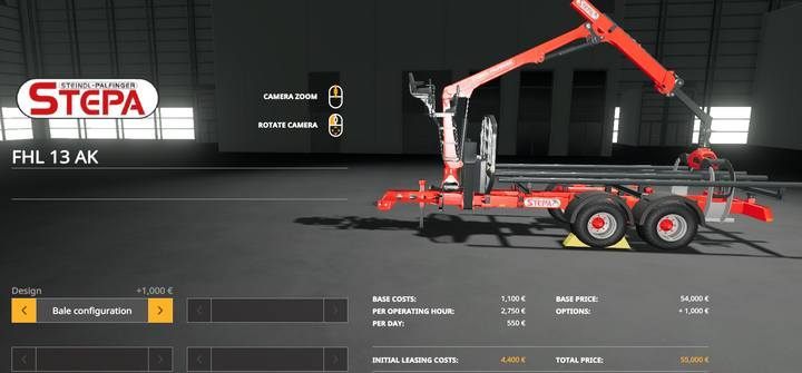 There is one additional model that allows you to transport and load bales - Stepa FHL 13 AK - Baling technology and hay in Farming Simulator 19 - List of vehicles and machines - Farming Simulator 19 Guide and Tips