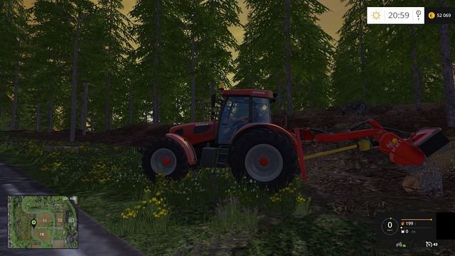 To remove a stump, lower the machine onto it. - Woodcutting - Other - Farming Simulator 15 Game Guide