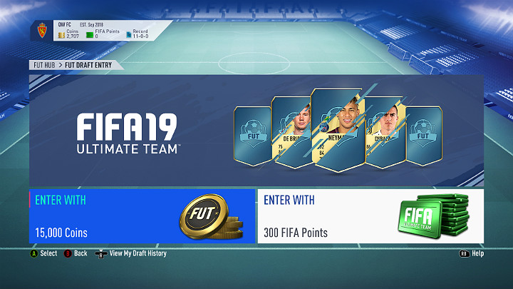 Draft can be played online and offline (against AI) - Game Modes in FUT 19 - FUT Guide - FIFA 19 Game Guide
