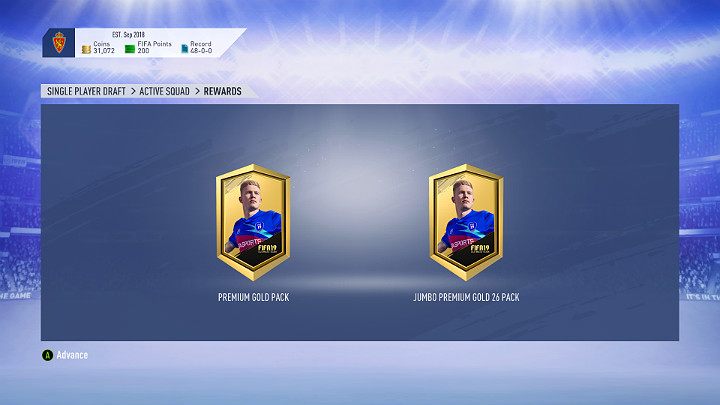 fifa 18 draft offline rewards
