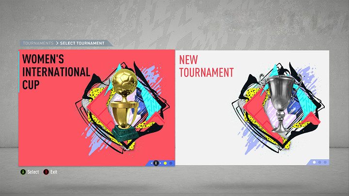 By selecting the tournament mode in FIFA 20, the player has the option to take part in single-player tournaments from different countries or create their own league or cup tournament - Game modes in FIFA 20 - Basics - FIFA 20 Guide