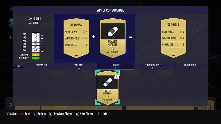 In FUT 21 (FIFA Ultimate Team) mode, you can influence players' attributes by assigning them the right cards - FUT 21: Team management - FIFA Ultimate Team - FIFA 21 Guide